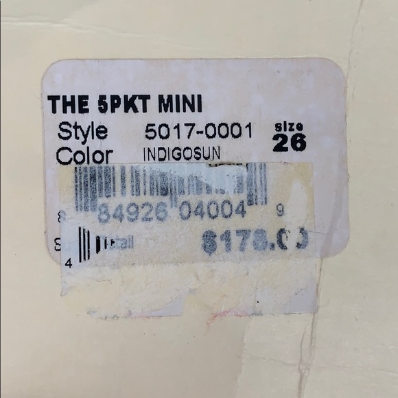 CURRENT/ELLIOTT 5 Pocket Denim Mini Skirt Indigo Sun Size 26 Y2K Retro - Picture 8 of 8
